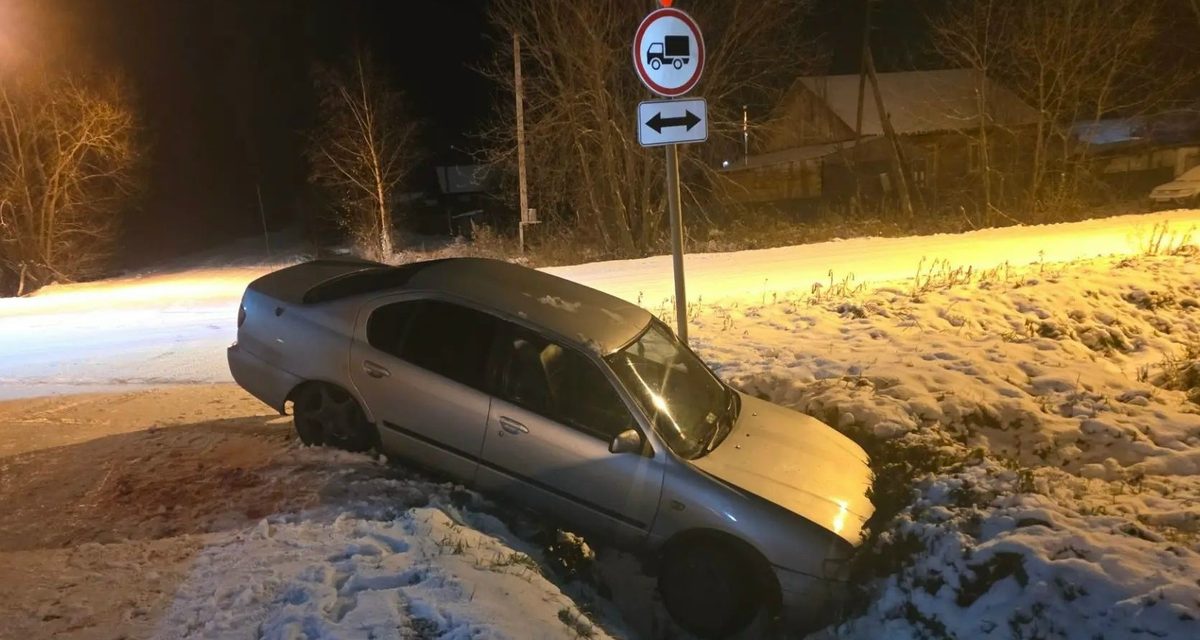 В Колпашеве пьяный 18-летний водитель без прав уходил от ДПС и съехал с дороги
